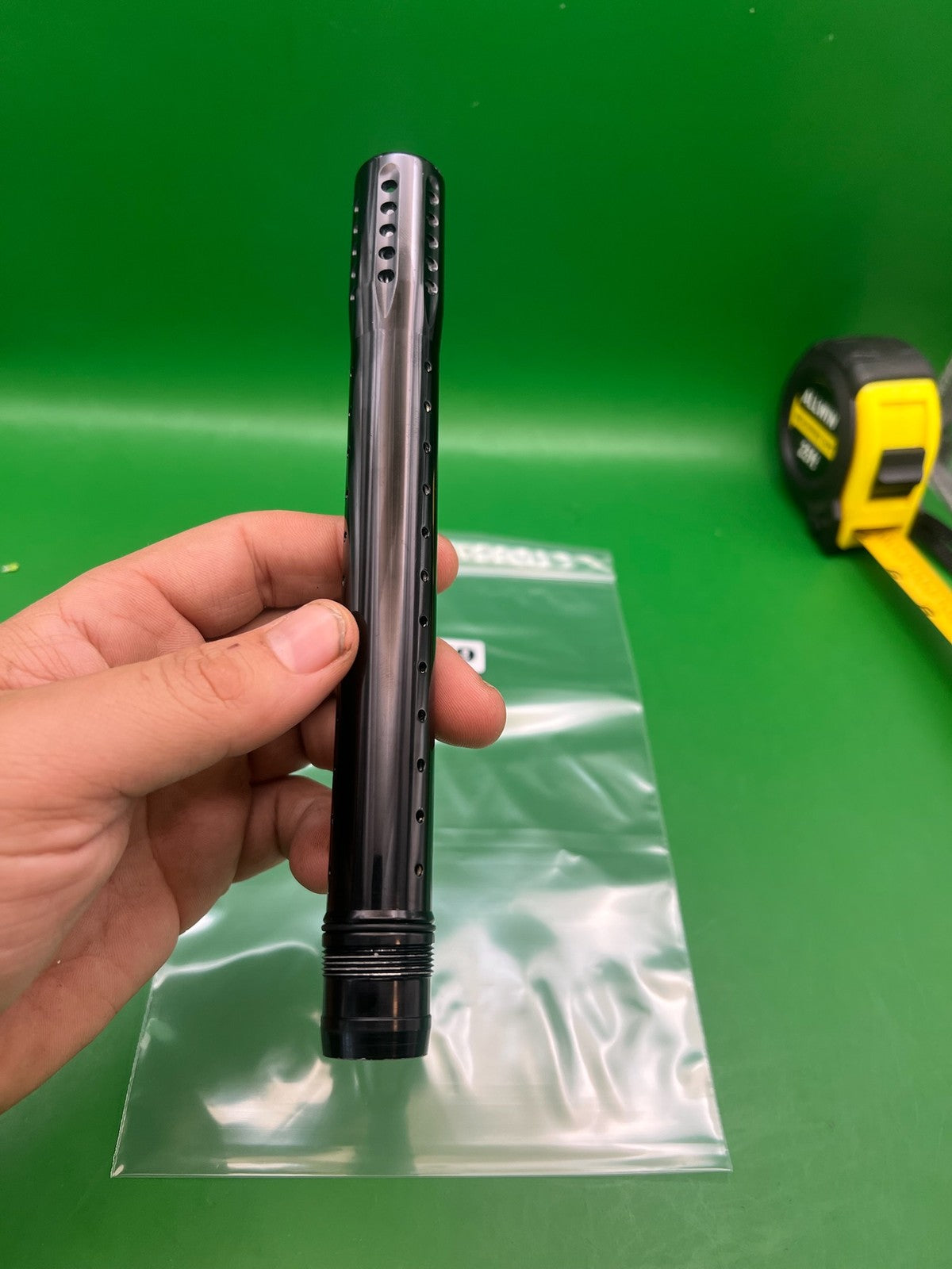 Dye UL Barrel Tip 14" Black Autococker - used paintball barrel tip - black