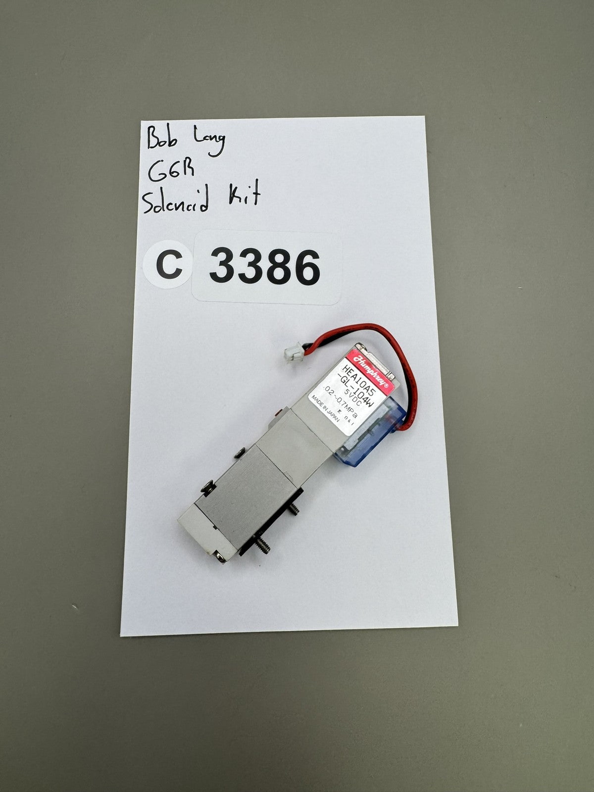 Bob Long G6R Solenoid Kit