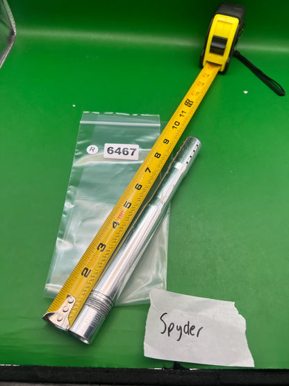 Spyder Barrel Silver 8in Barrel - used paintball barrel - silver