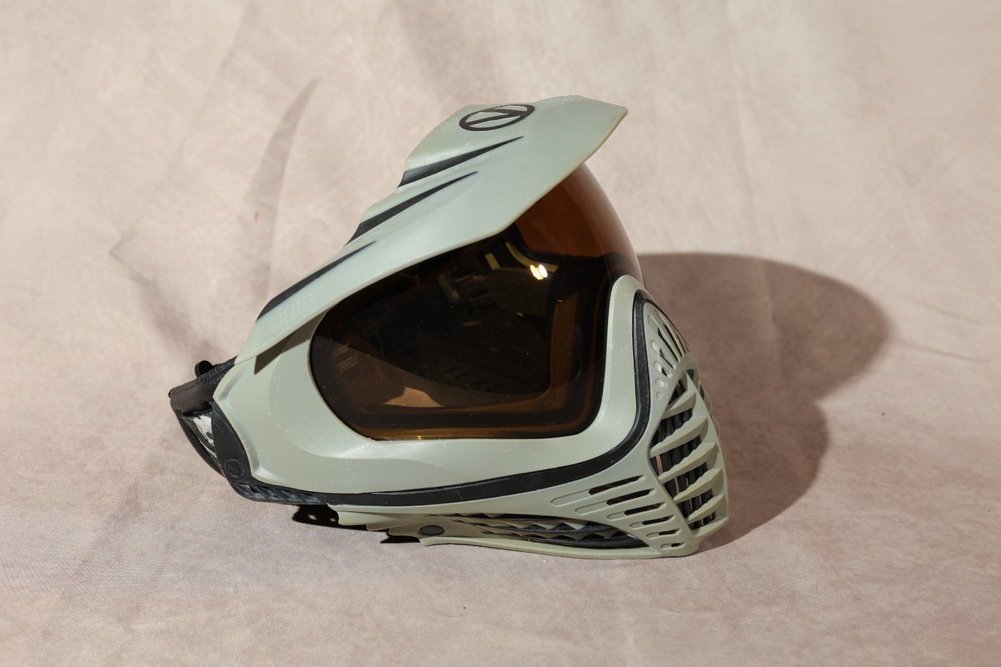 Virtue VIO Paintball Mask Olive Green Black with Play To Win Strap