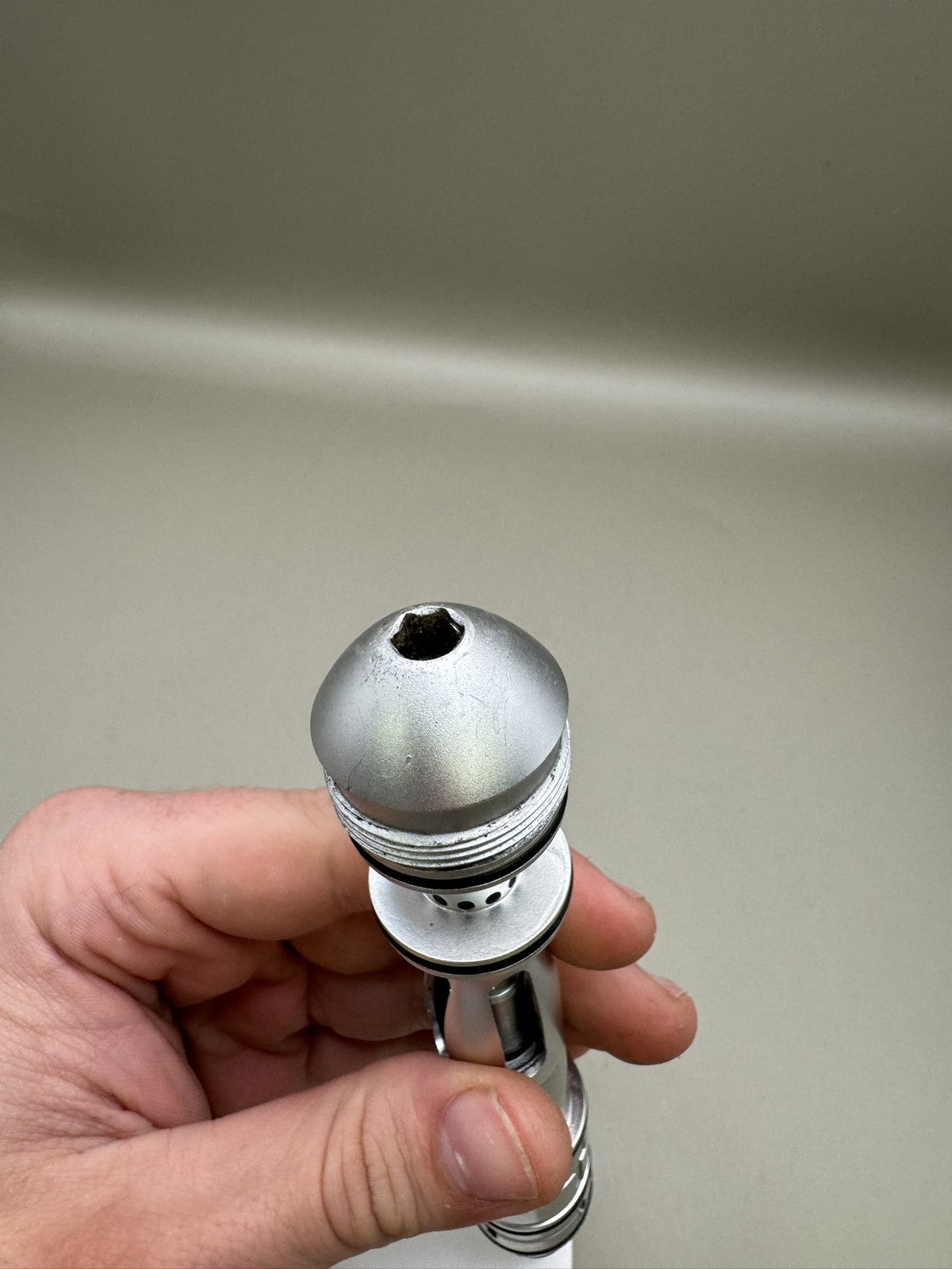 Dye DM4 Bolt/Engine Silver Aluminum Paintball Marker Part