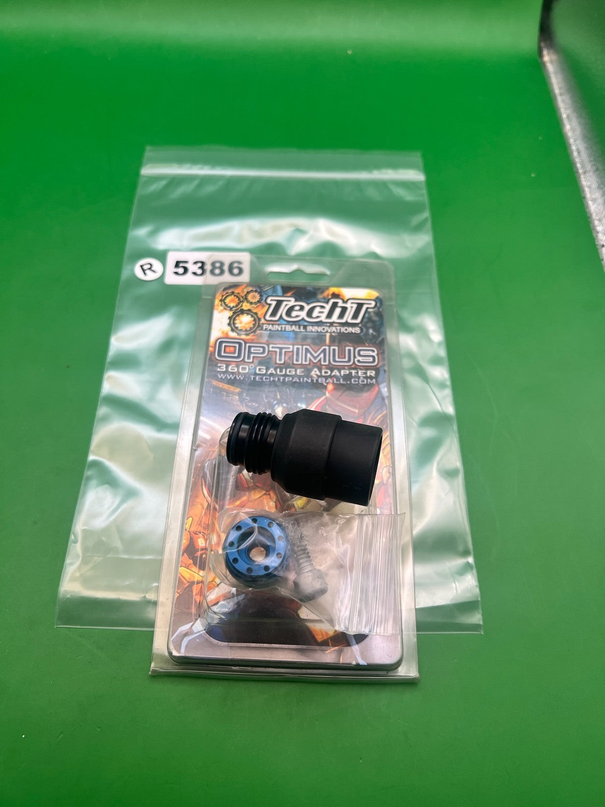TechT Optimus 360 Degree Swivel Gauge Adapter Black Standard Threads