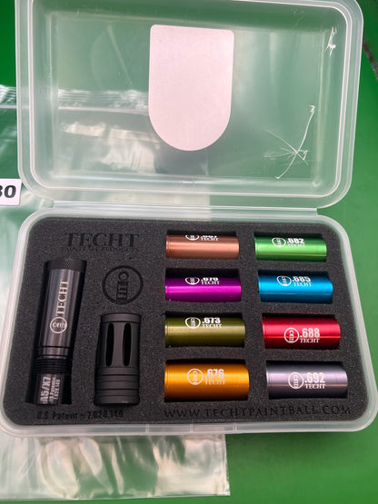 TechT FIT Precision Barrel Boring Kit Tippmann A5/X7 8 Inserts Black