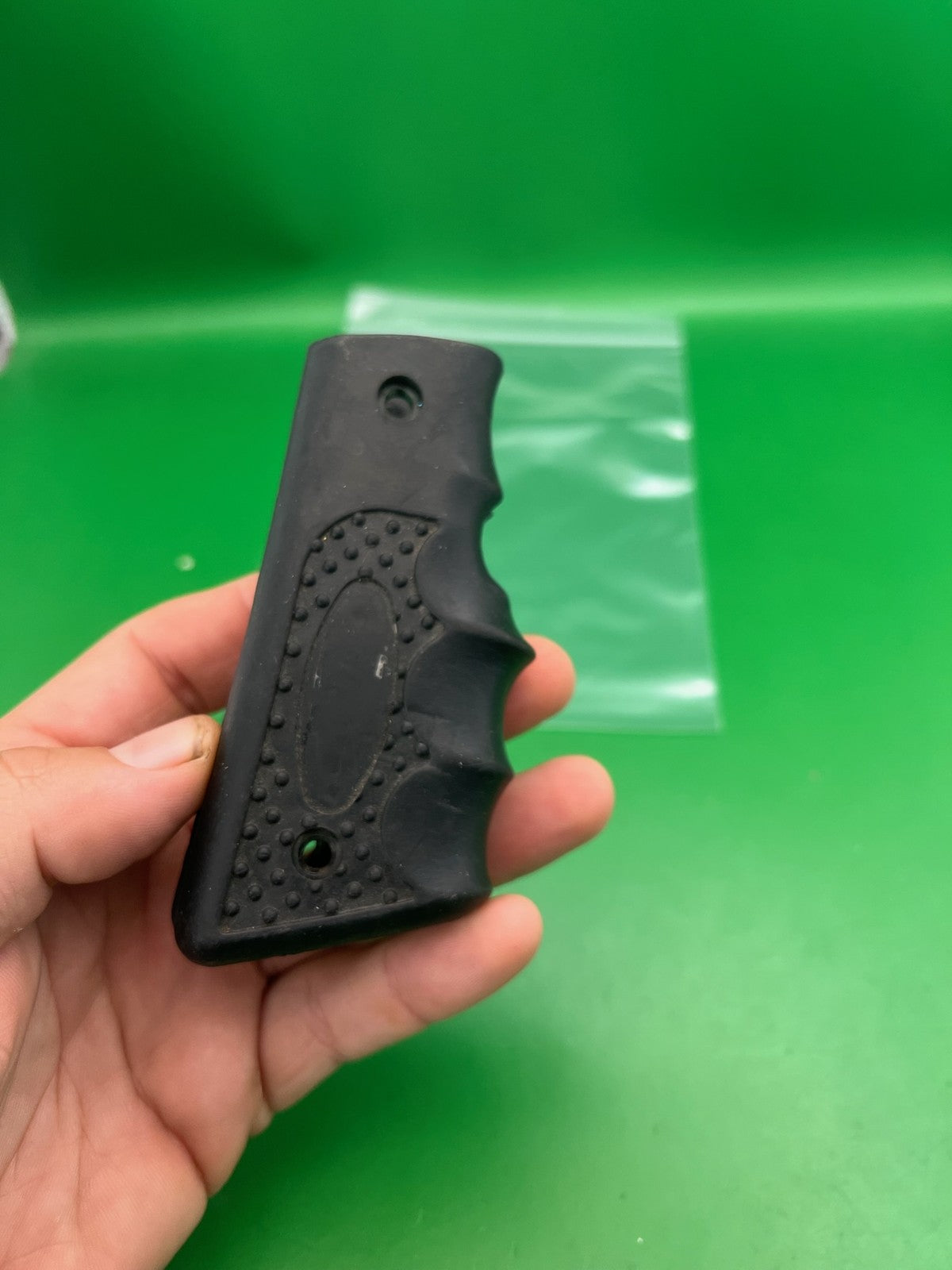 Vintage PB  Style Rubber Grip Panels Black Sticky Finger Grooves