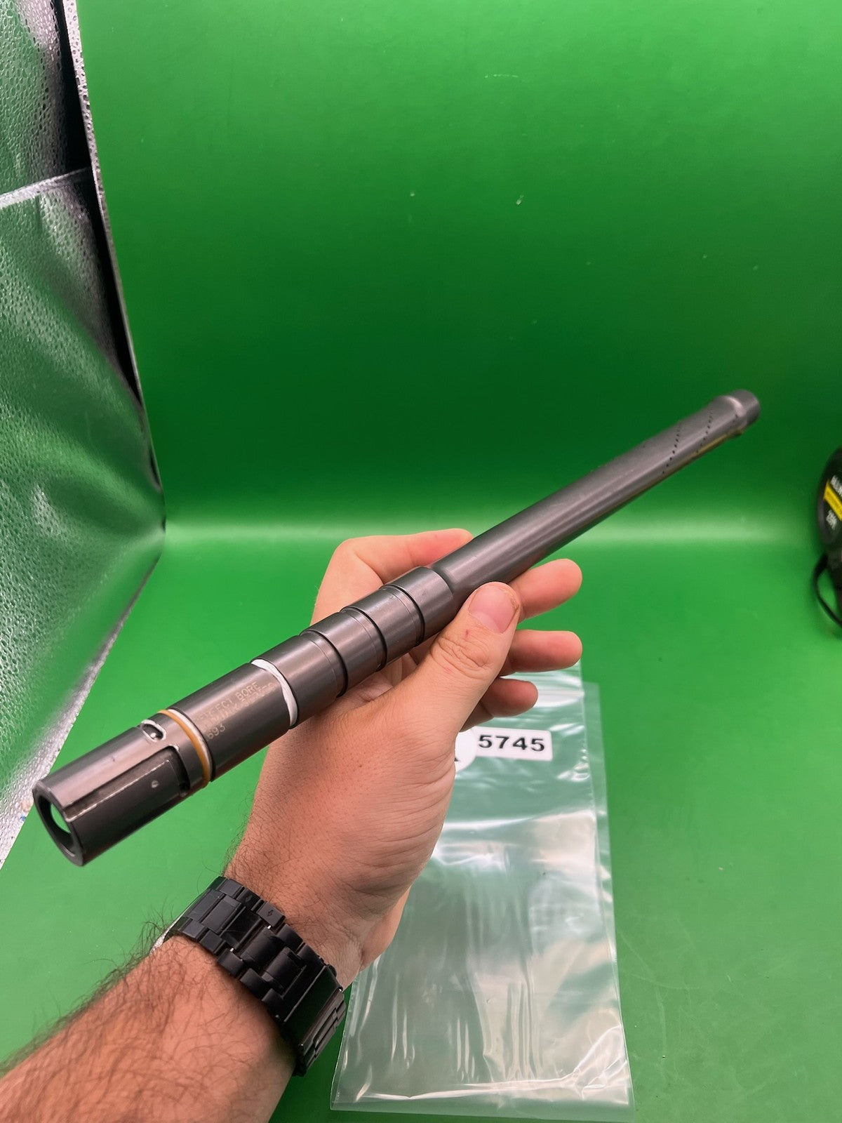 J&J Ceramic Automag 14" .689 Black - used paintball barrel - black