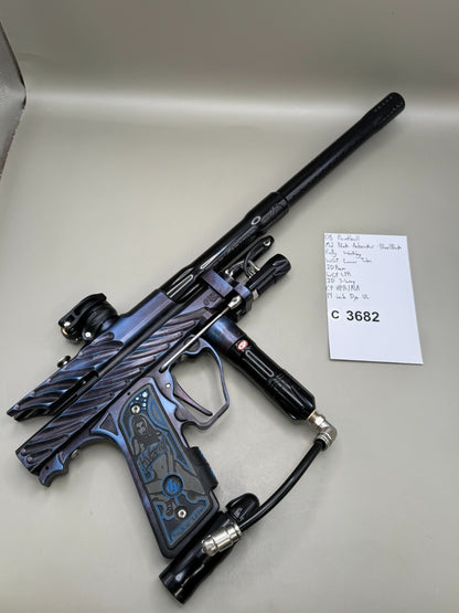 OB Paintball Mid Block Autococker - Blue/Black - Paintball Marker Fully Working