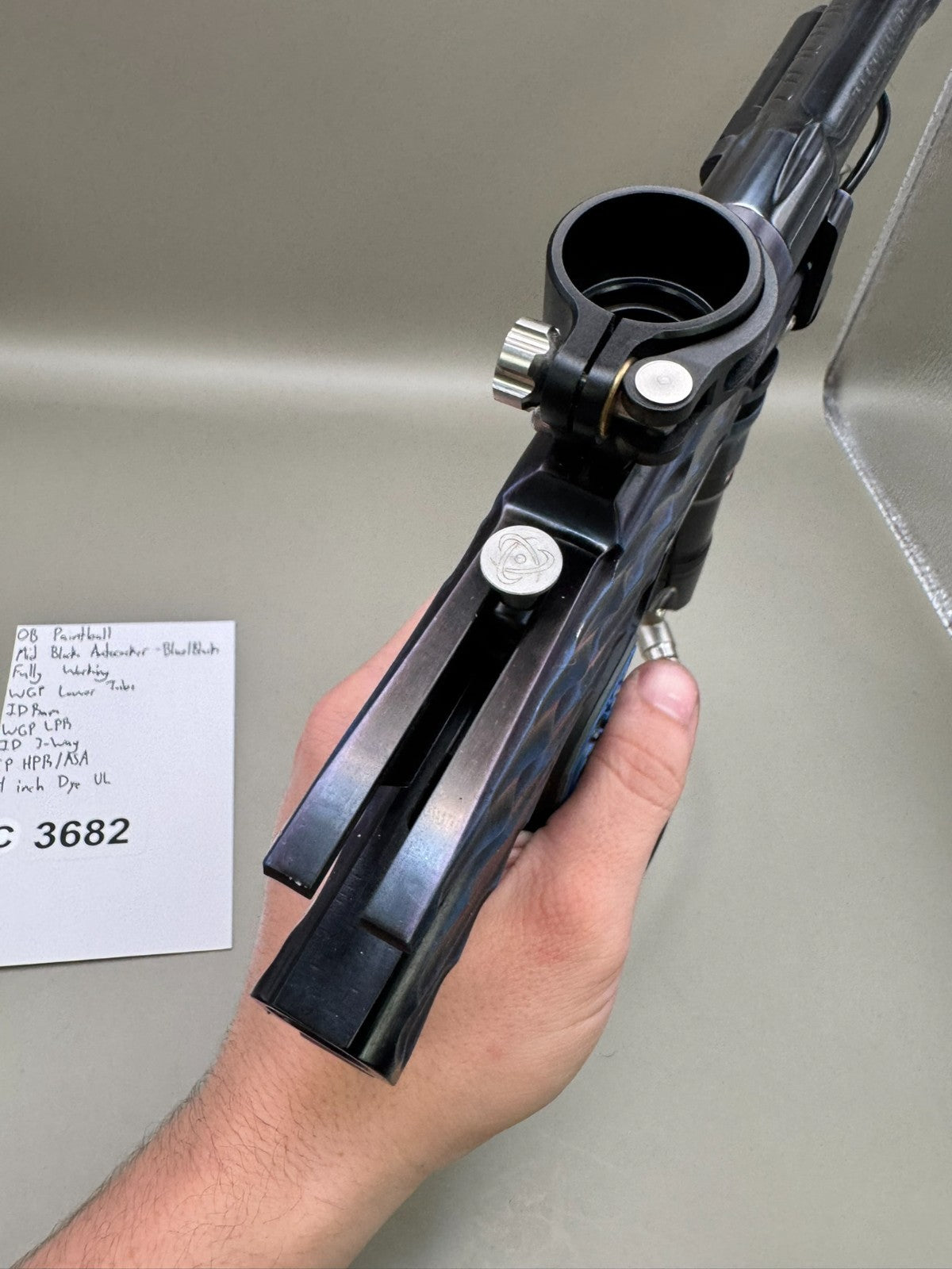 OB Paintball Mid Block Autococker - Blue/Black - Paintball Marker Fully Working