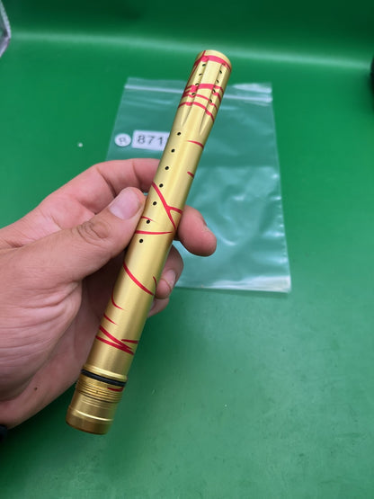 Dye Ultralite UL 14" Front Barrel Tip Gold Red Splash UL ULS GEO EGO LUXE