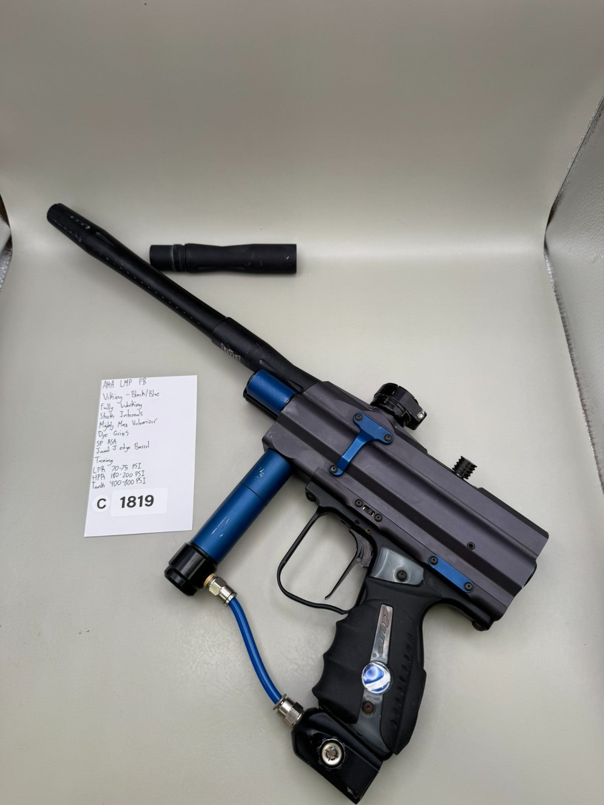 AKA LMP PB Viking - Black/Blue - Paintball Marker Fully Working