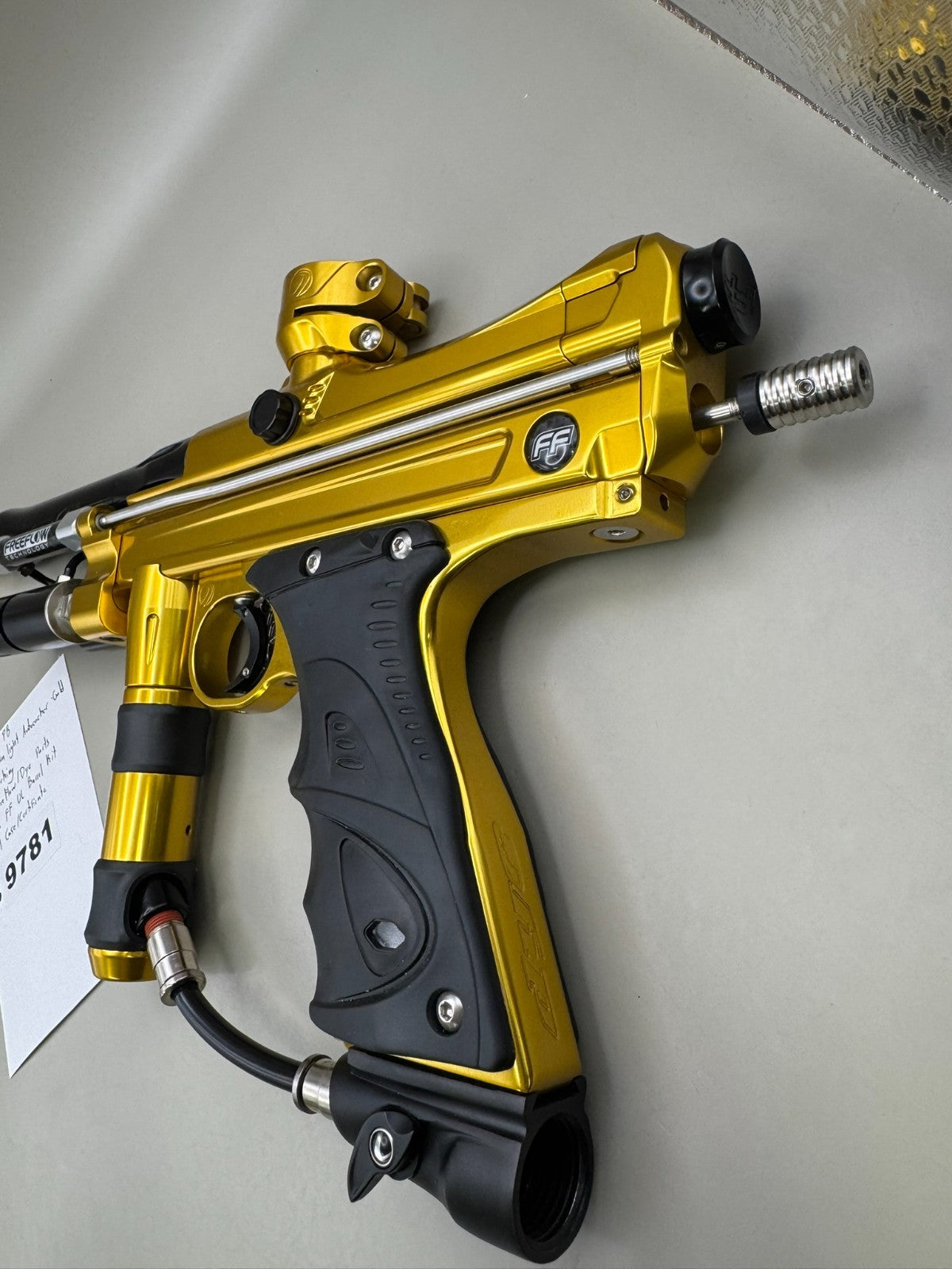 Free Flow PB 2022 Ultra Light Autococker - Gold - Paintball Marker Fully Working