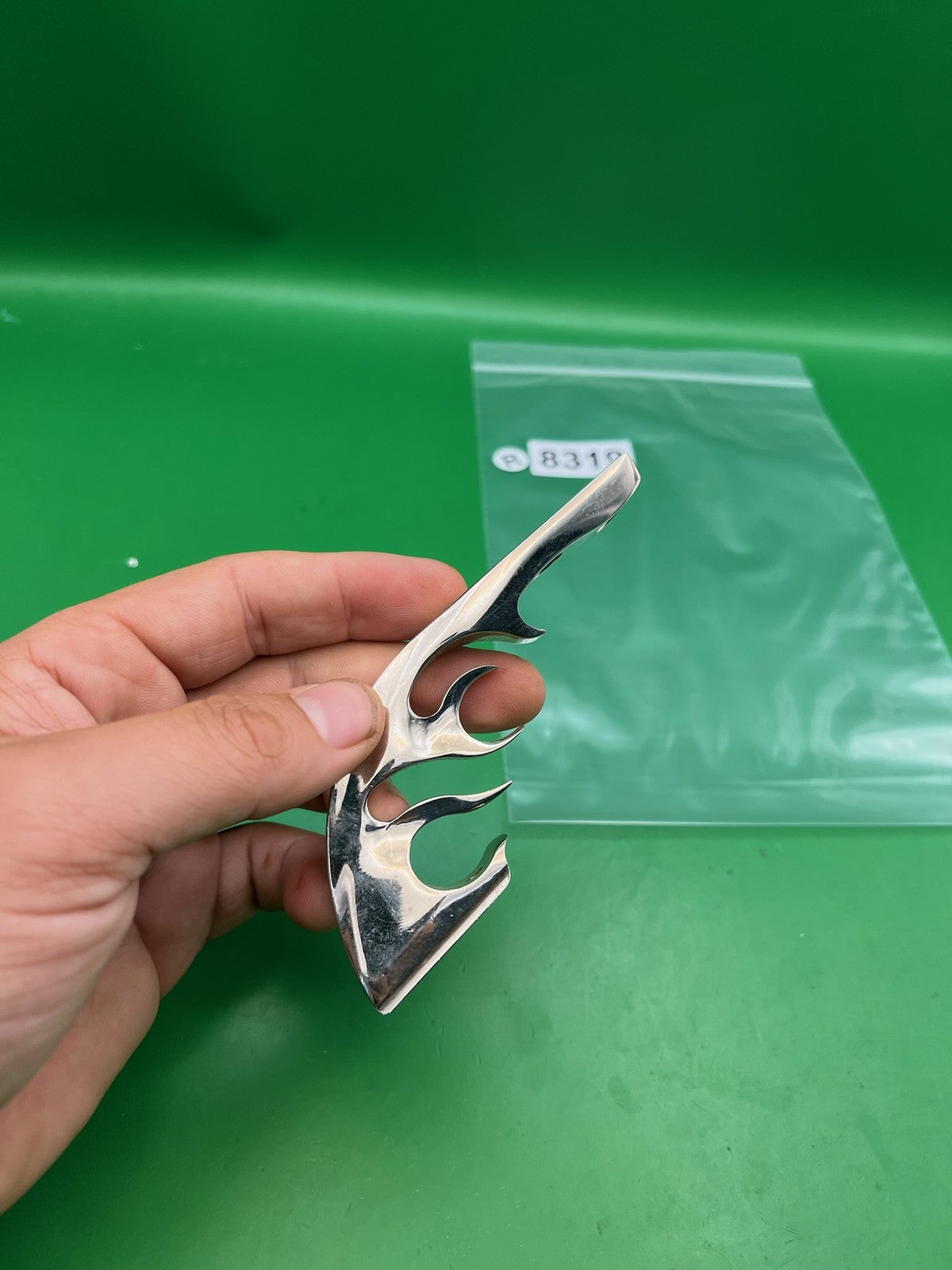 CP Custom Products Flame Drop Forward Silver Chrome Polished