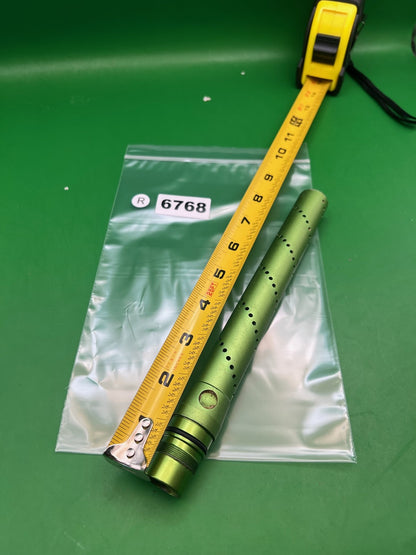 Dust Green Freak Tip - used paintball barrel tip - dust green
