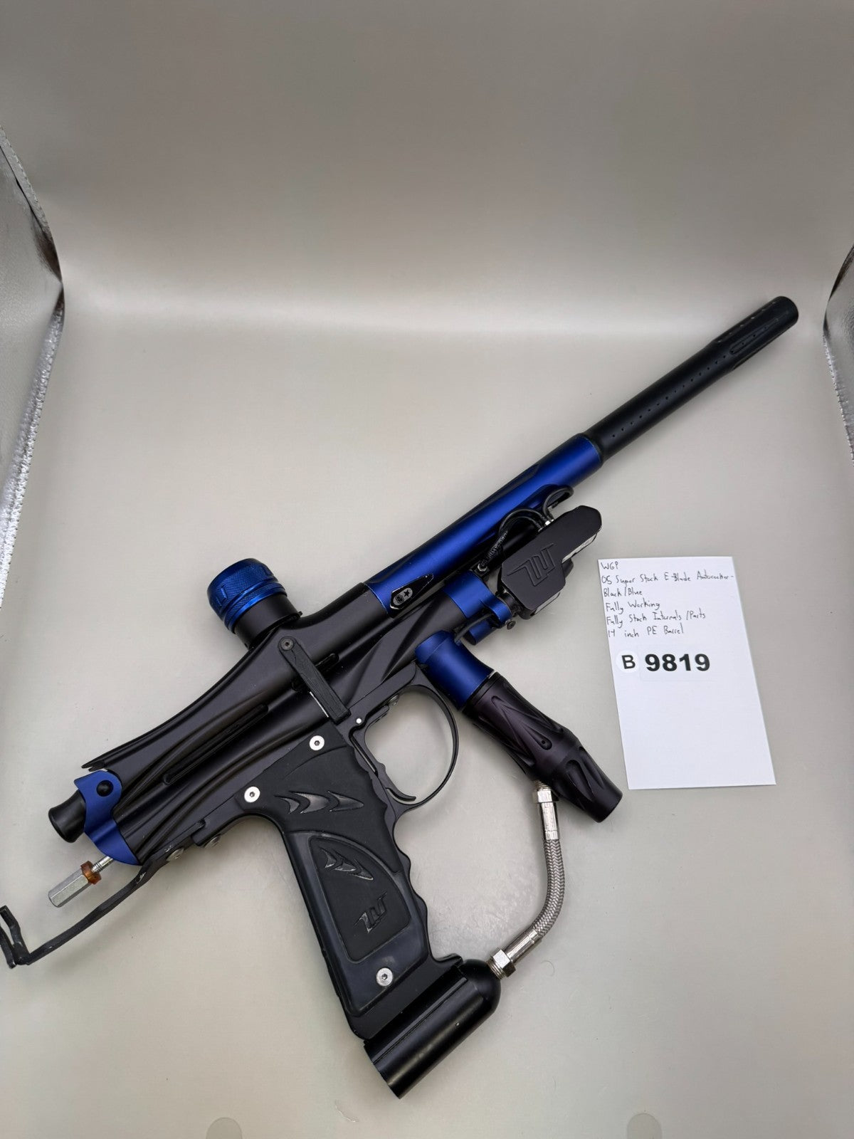 WGP 05 Super Stock E-Blade Autococker - Black Blue - Paintball Marker Fully Work
