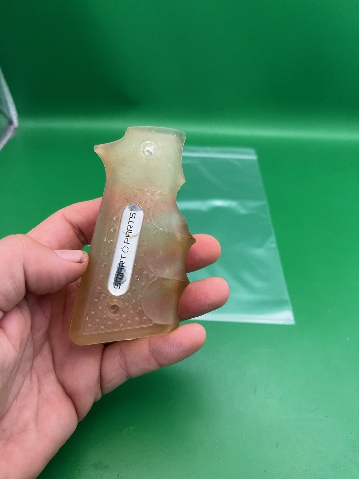 Smart Parts Style Paintball Marker Grips Clear Translucent Amber