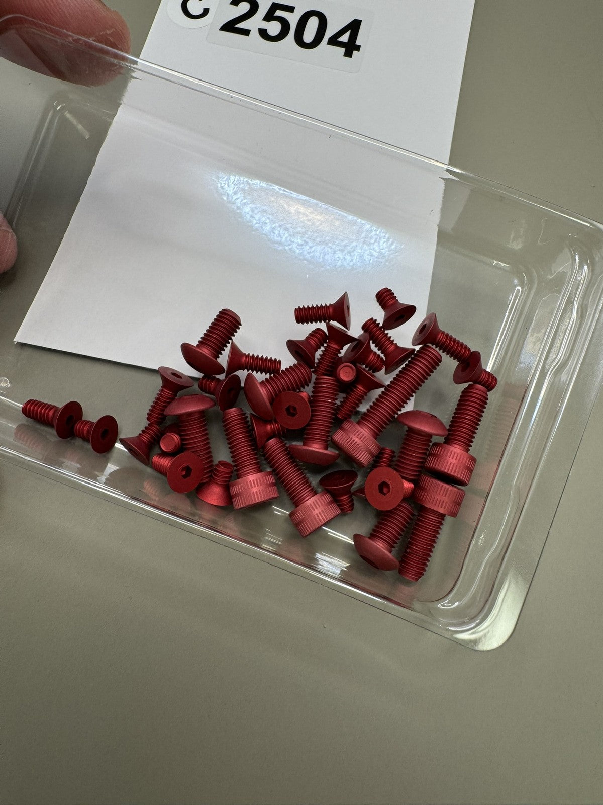 Vintage PB Red Screw Lot /kit