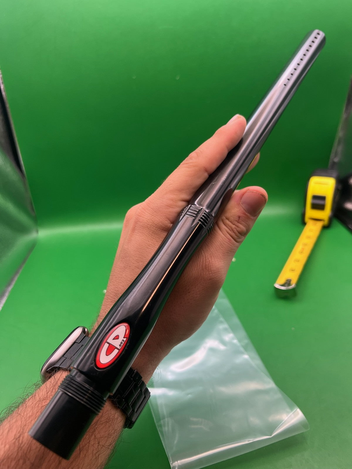 CP Custom Products One Piece Barrel 16" .693 Black - used paintball barrel - black