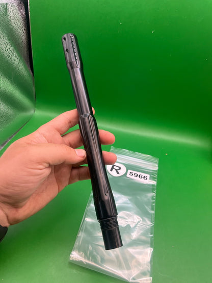 32 Degrees Spyder Quiet Riot Barrel Back 12" .690 Black - used paintball marker part - unknown
