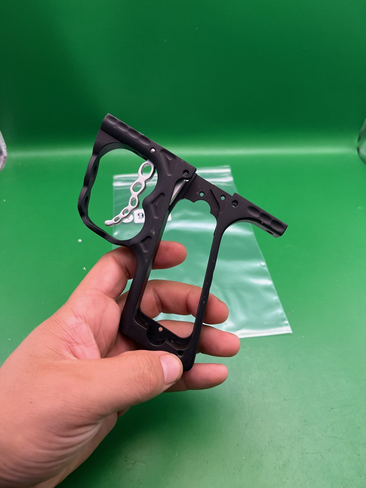 WDP Angel LCD Chain Trigger Frame Black Aluminum Paintball Marker