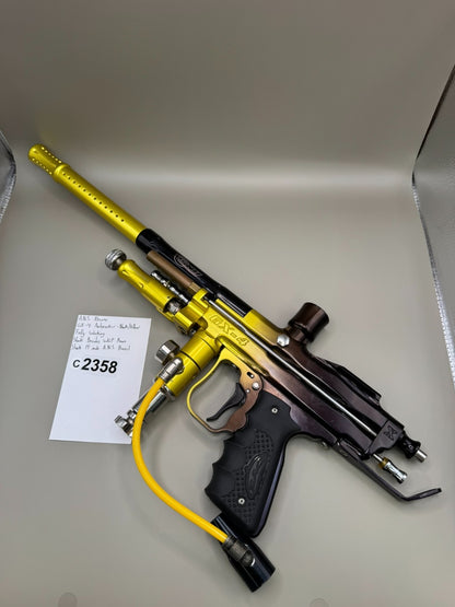 A.N.S Xtreme GX-4 Autococker - Black/Yellow - Paintball Marker Fully Working