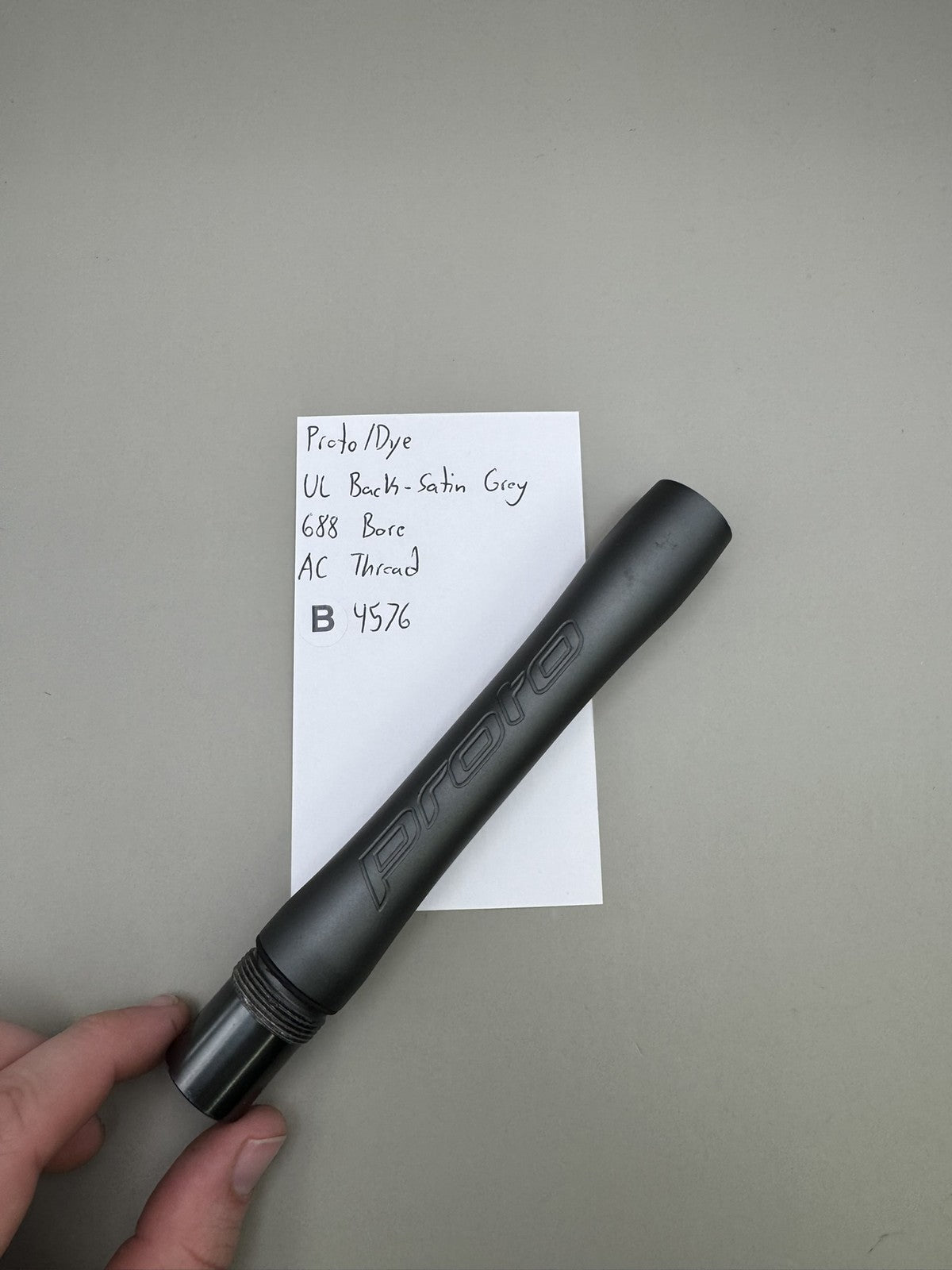 Proto/Dye UL Back - Satin Grey 688 Bore AC Thread