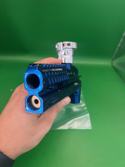 WGP Autococker Cold Fusion Milled Body Blue Ano Custom Engraved