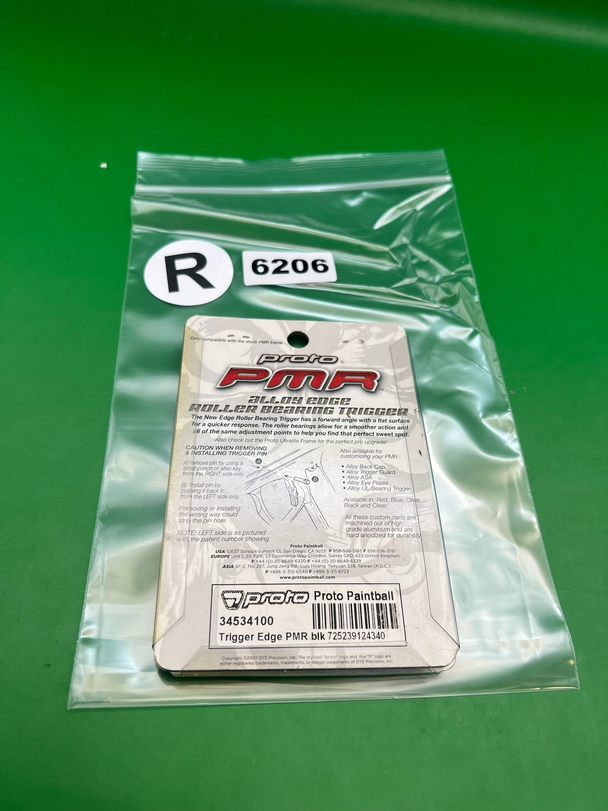 Proto PMR Alloy Edge Roller Bearing Trigger Black