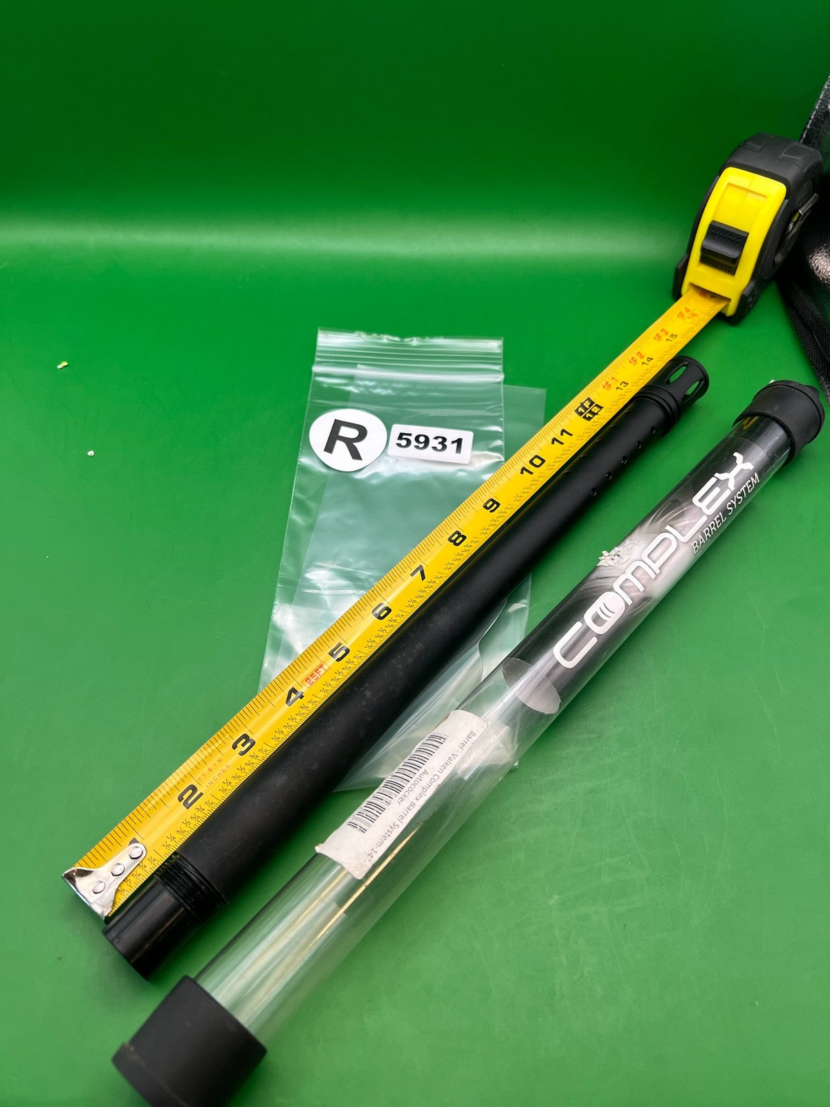 Autococker Complex Barrel System Barrel Back 14" .695 Black - used paintball barrel back - black