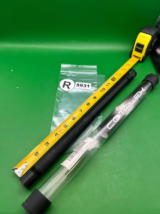 Autococker Complex Barrel System Barrel Back 14" .695 Black - used paintball barrel back - black