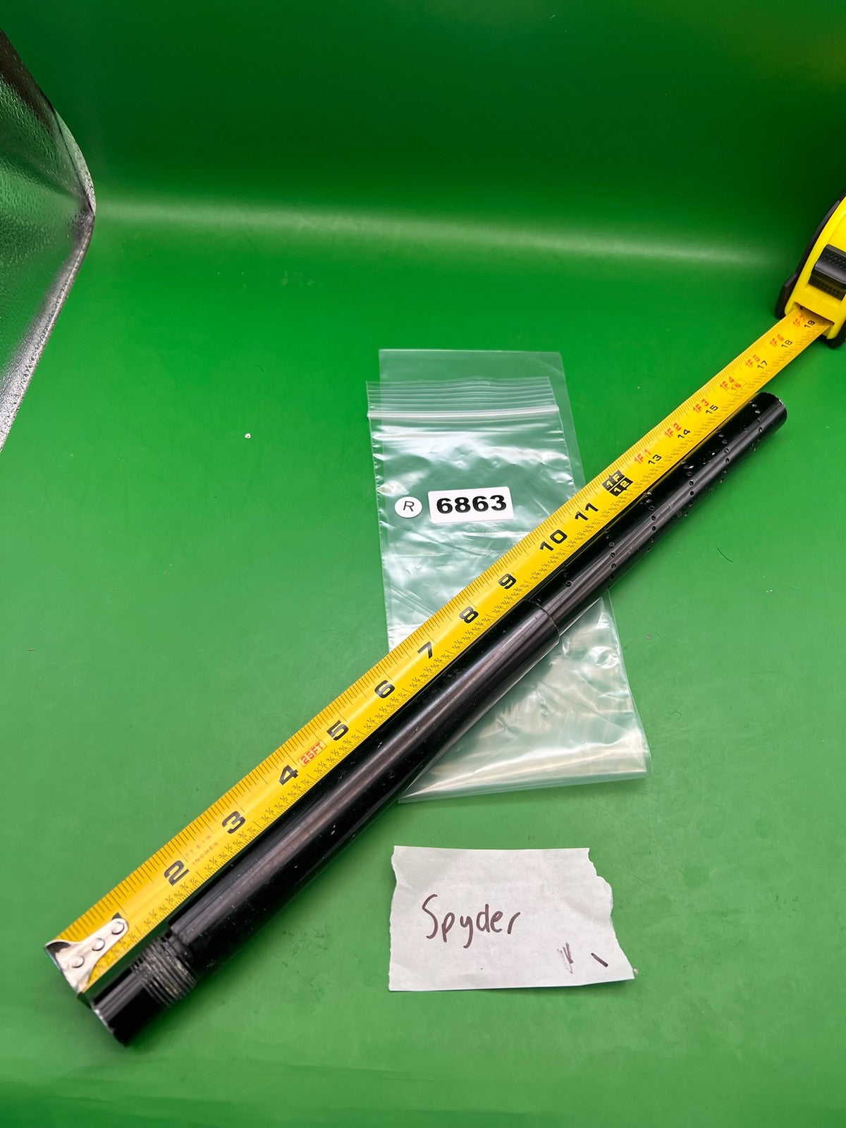 Spyder Paintball 16" Ported Barrel Black .689 Bore Smart Parts