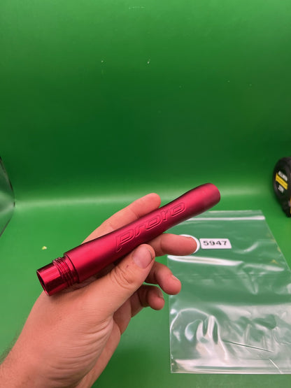 Ion / NXT Proto Barrel Back 7" Red - used paintball barrel back - red anno