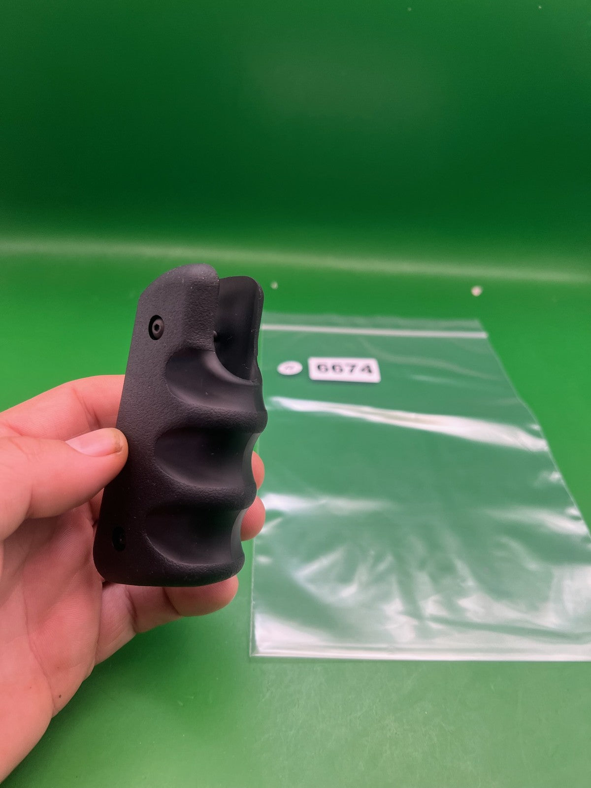 45* Grooved Autococker Grips - used paintball grip panels - black