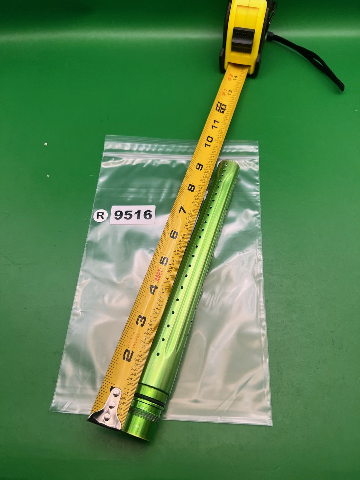 Empire PB 12in Paintball Barrel AC Autococker Thread Anodized Green