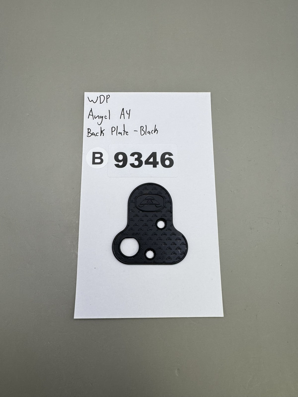 WDP Angel A4 Back Plate - Black