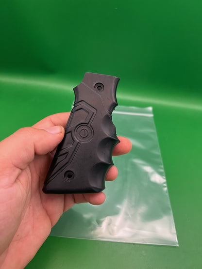 Smart Parts 45/1911 Style Grip Panels Matte Black Rubber Paintball