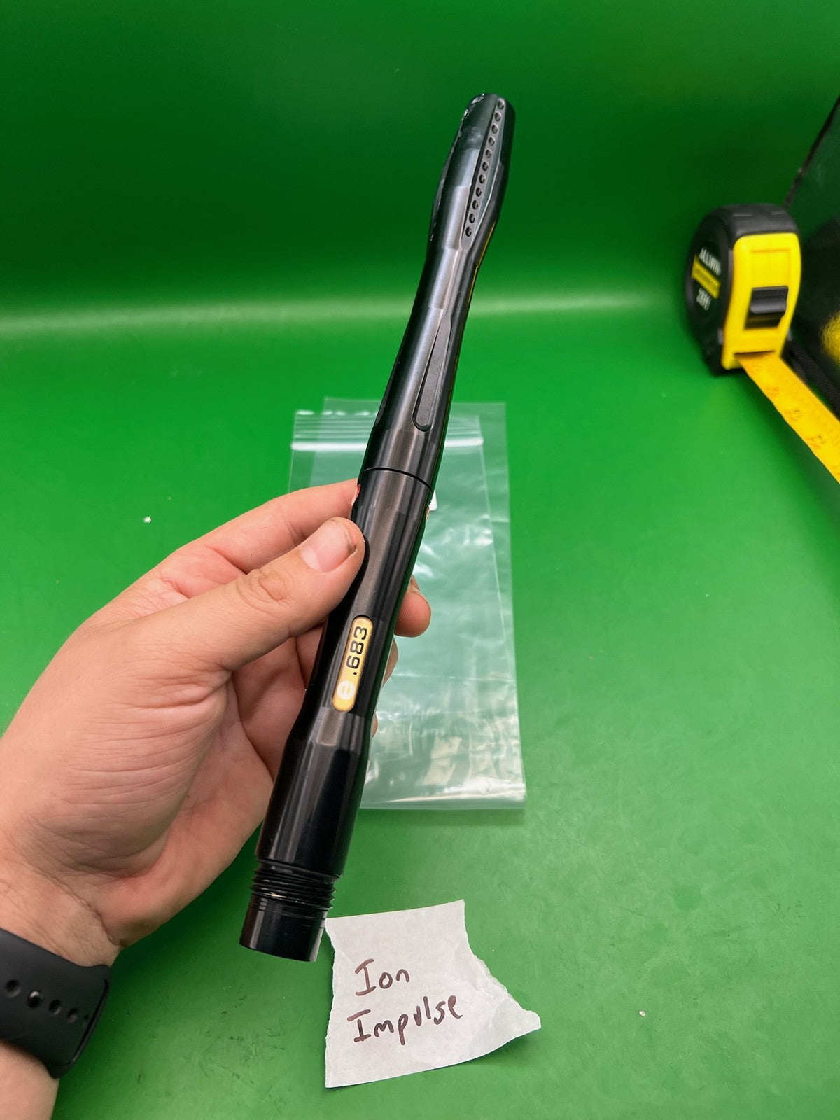 Smart Parts Ion Impulse .689 Barrel Black 12" - used paintball barrel - black