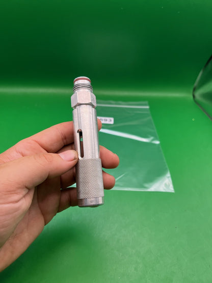 12 Gram Quick Adapter - used paintball 12 gram co2 adapter - silver