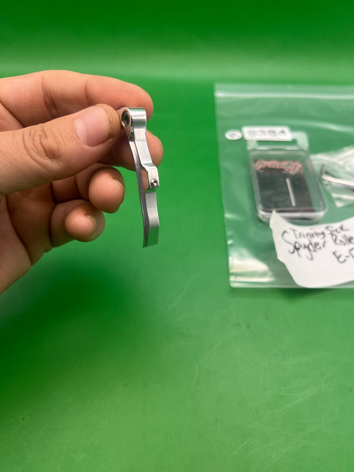 Trinity Sick Spyder Roller Trigger E-Frame Silver Aluminum