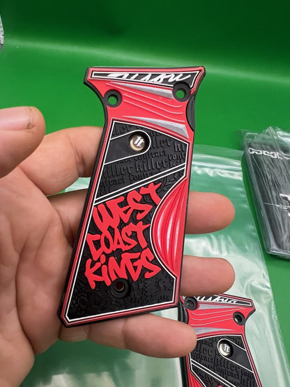 Planet Eclipse Ego Hybrid Grips West Coast Kings Red Black Panels 05 06