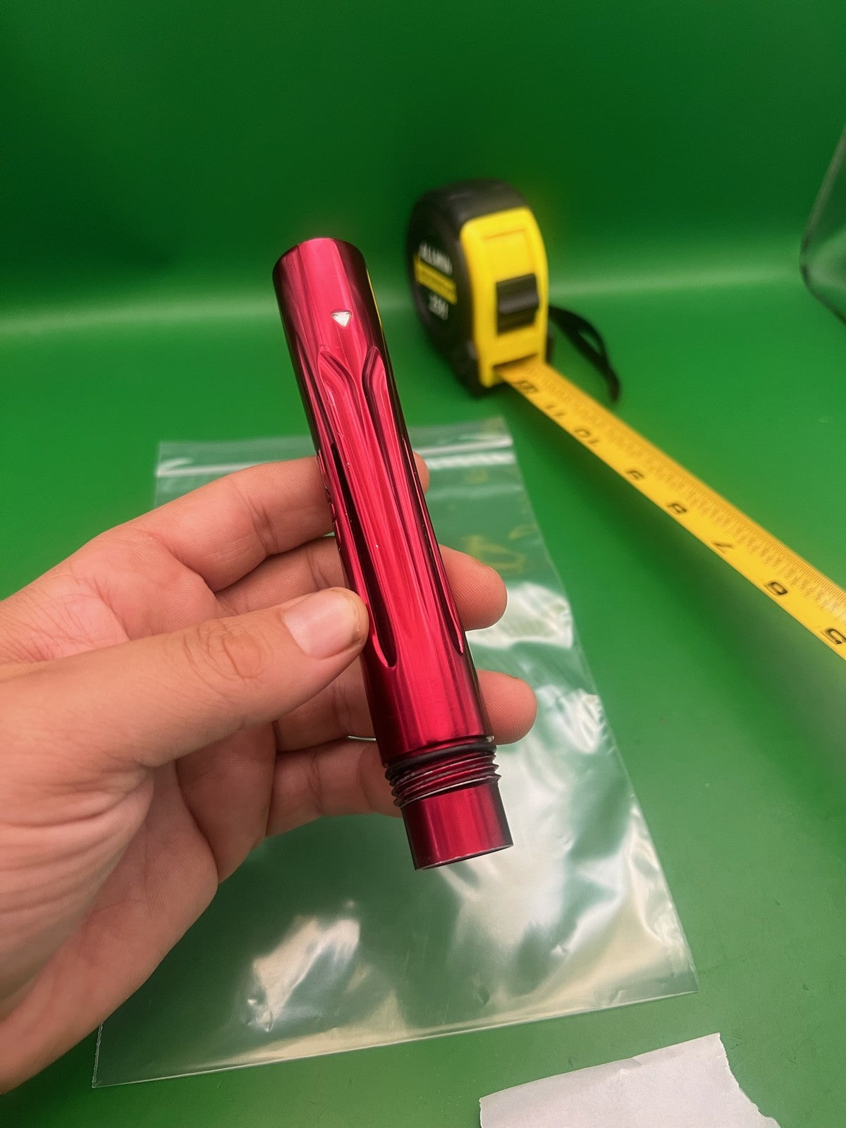 DLX Luxe Freak XL Barrel Back Ion Thread Red Anodized ~6" Aluminum