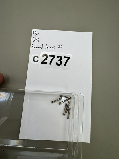 Dye DM6 Solenoid Screws X6