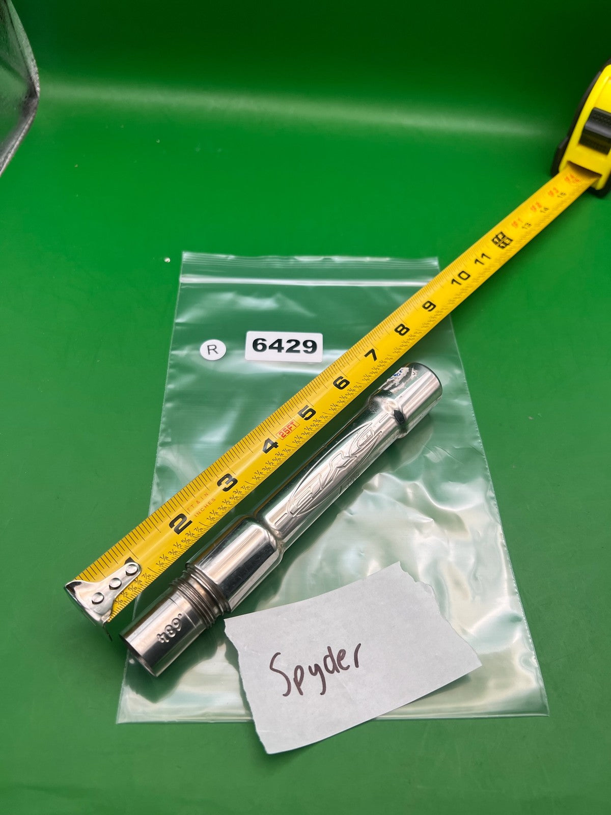 Spyder Dye Chrome Barrel Back .689 Spyder Thread Silver
