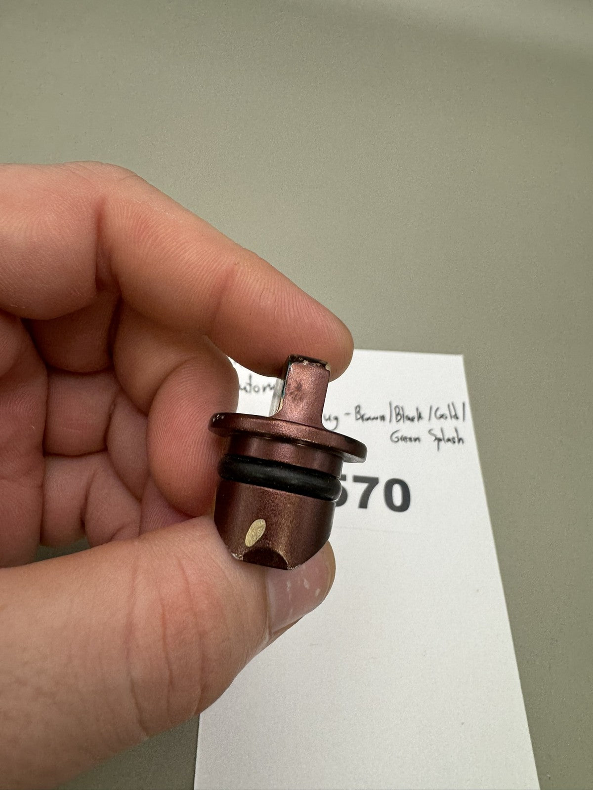 AGD Automag Power Feed Plug - Brown/Black/Gold/Green Splash