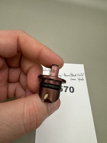 AGD Automag Power Feed Plug - Brown/Black/Gold/Green Splash