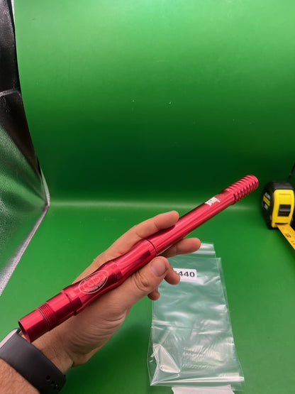 CP Custom Products Barrel Red 14 Inch .689 Tippmann A5 Threads - used paintball barrel - red anno