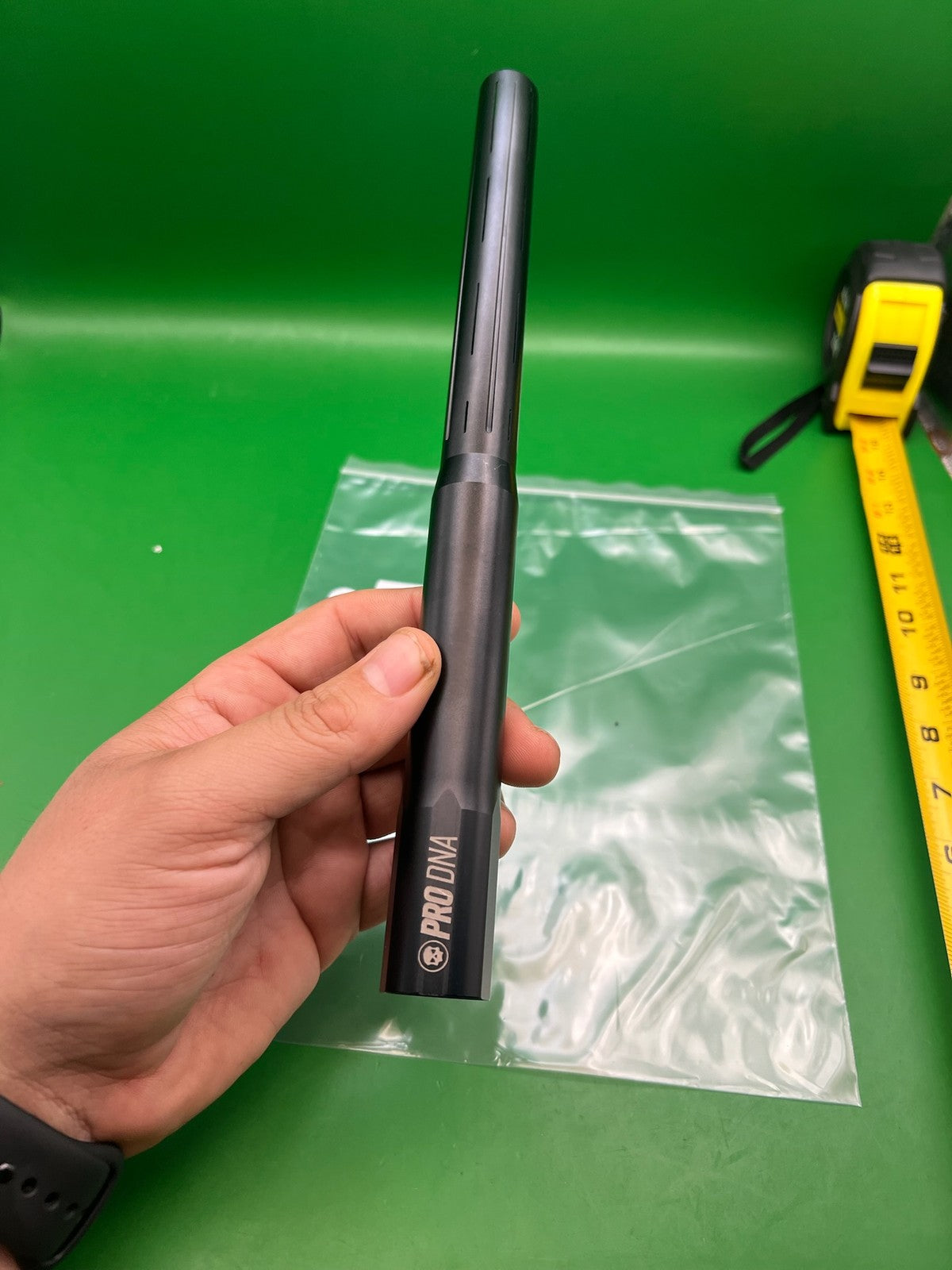 Infamous Pro DNA Silencio Barrel Tip Black Aluminum 14" Paintball Freak XL