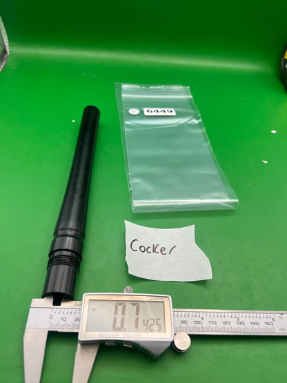 Stock Autococker Cocker Barrel Black 10" .689 Bore - used paintball barrel - black