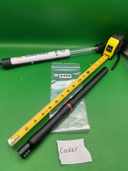 Empire Autococker Barrel Back Black .689 14" - used paintball barrel back - black
