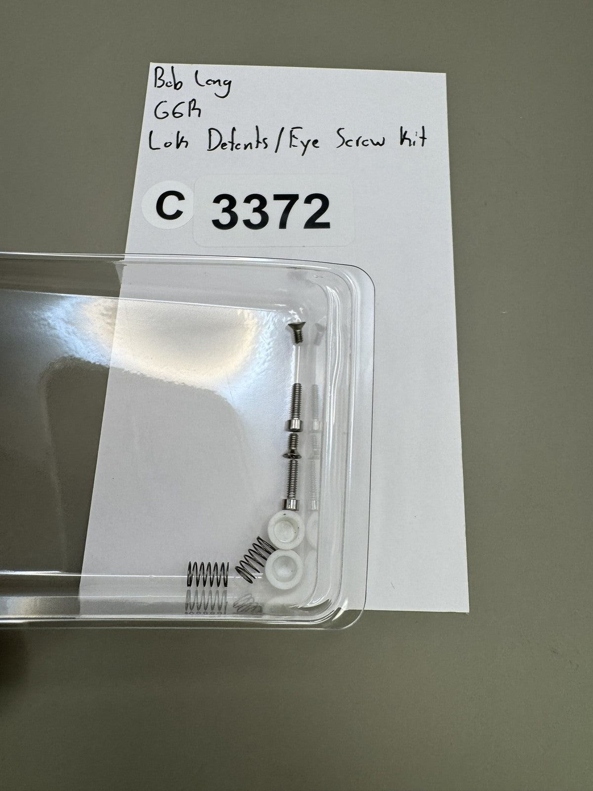 Bob Long G6R Loks Detents/Eye Screw Kit