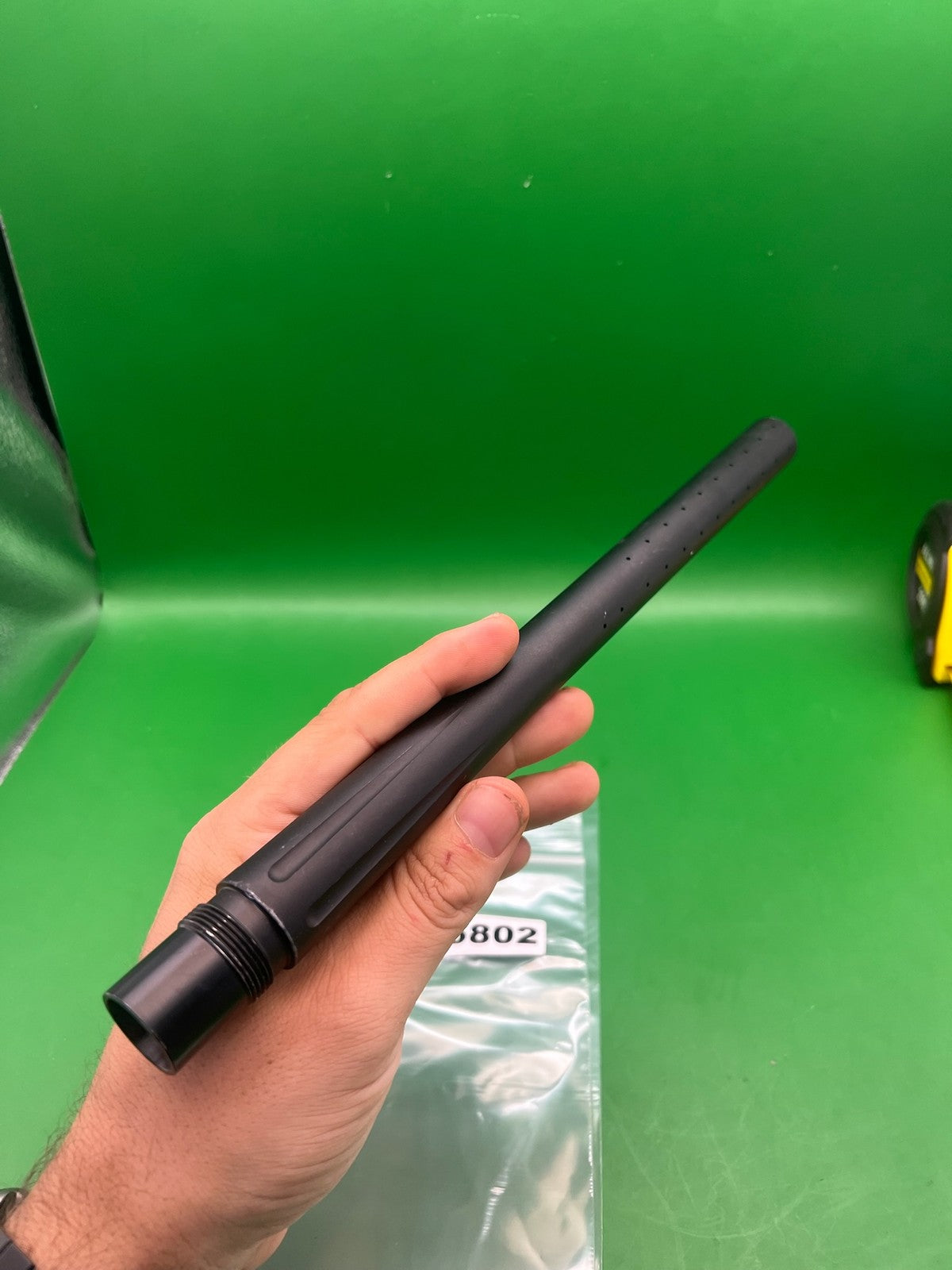 Autococker Empire Barrel Back 12" .692 Black - used paintball barrel back - black