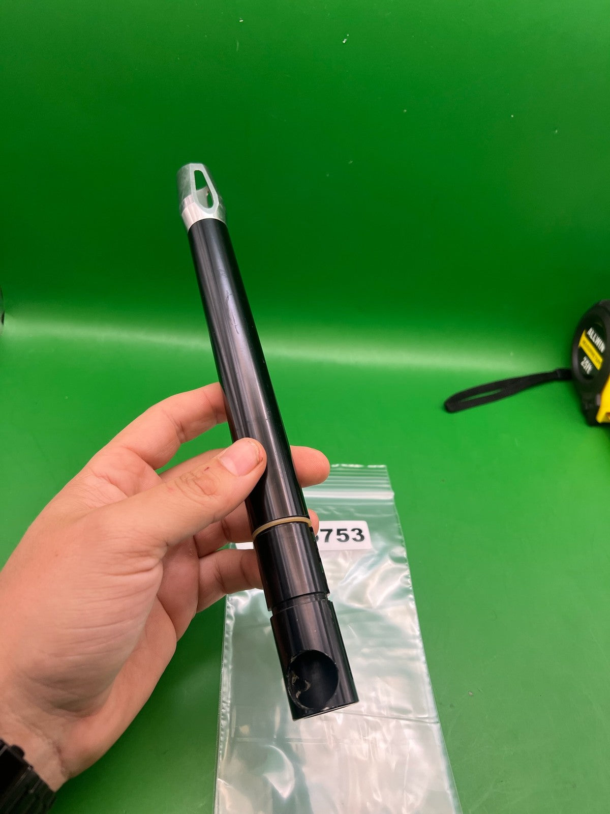 Automag Emag Barrel 10" .690 Black - used paintball barrel - black
